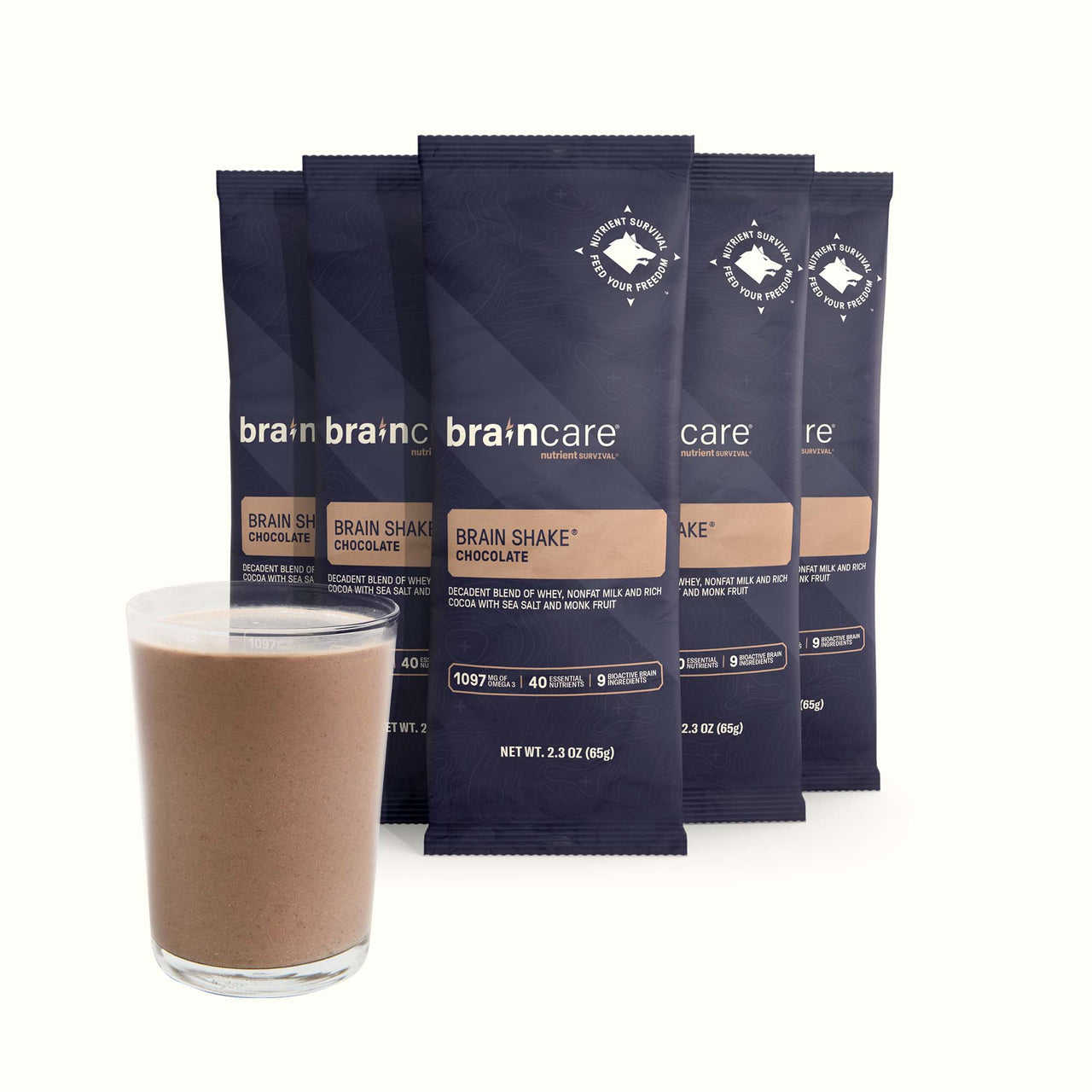 Brain Shake® Chocolate - Singles 5-Pack