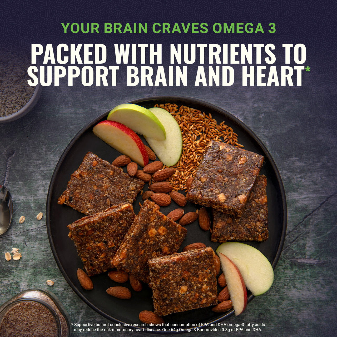 Omega 3 Bar™ - Apple Almond Crisp - Box (4 Count)