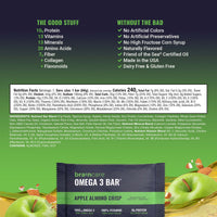 Thumbnail for Omega 3 Bar™ - Apple Almond Crisp - Box (8 Count)