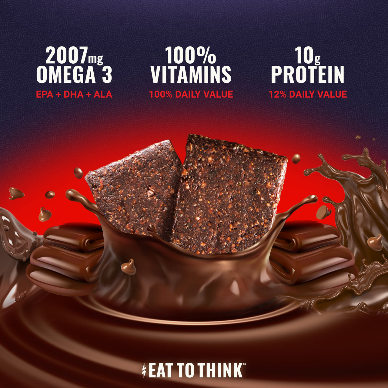Omega 3 Bar™ - Chocolate Brownie - Box (4 Count)