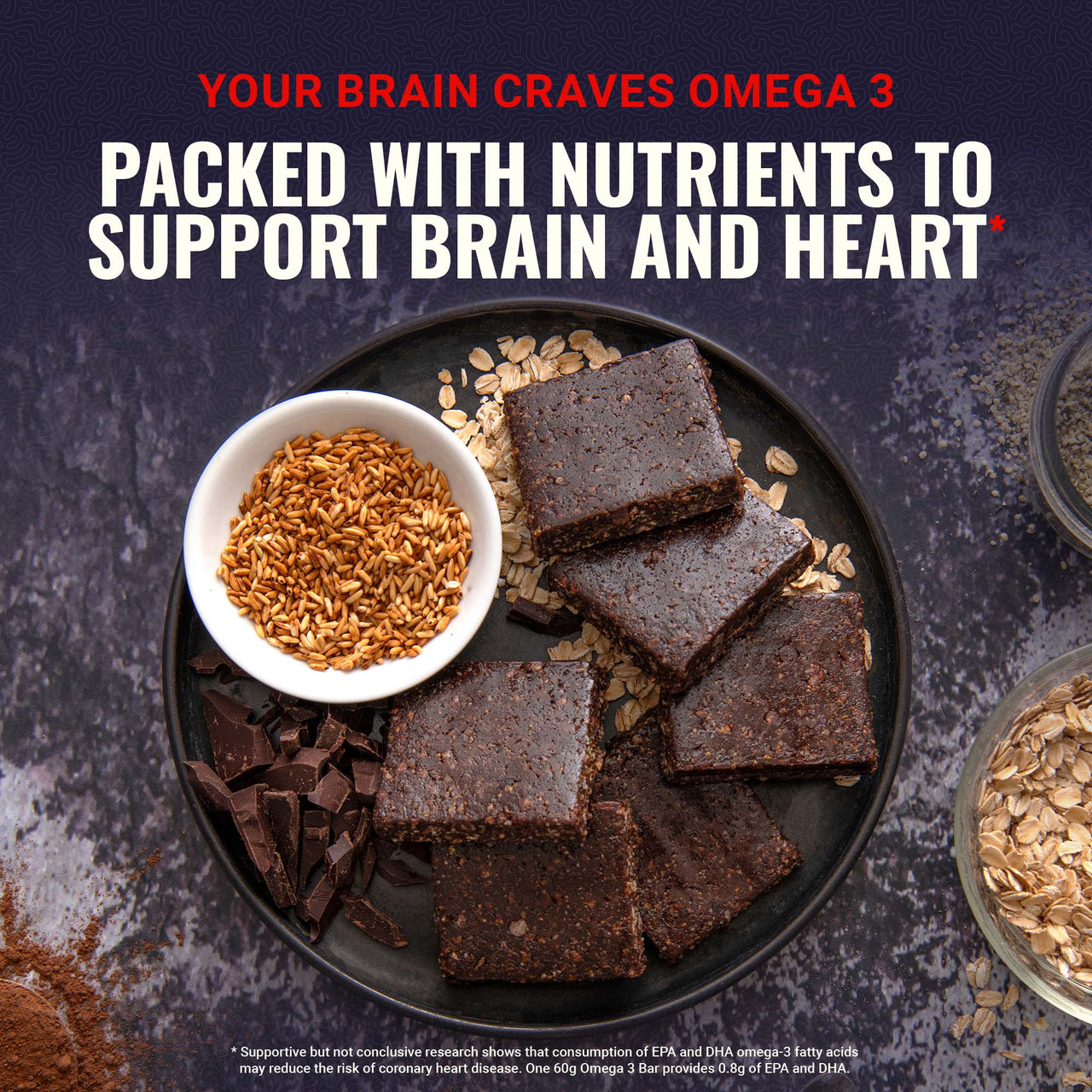 Omega 3 Bar™ - Chocolate Brownie - Box (8 Count)