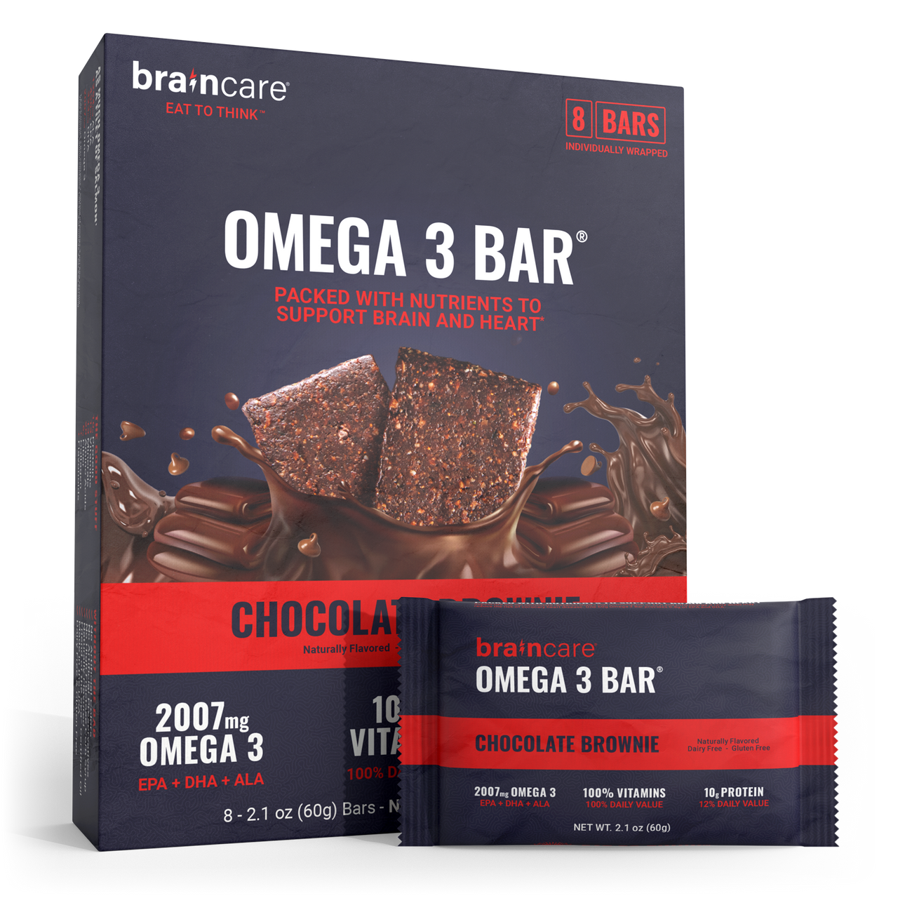 Omega 3 Bar™ - Chocolate Brownie - Box (8 Count)