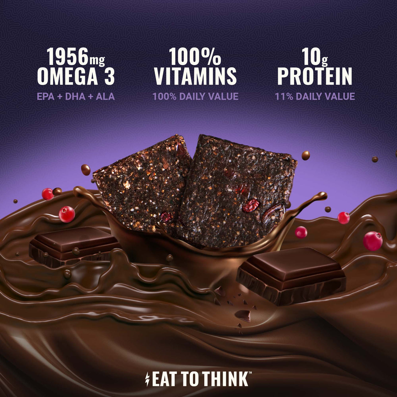 Omega 3 Bar™ - Dark Chocolate - Box (8 Count)