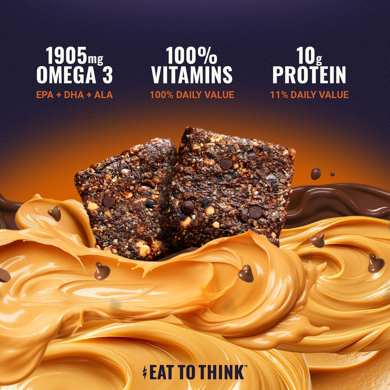 Omega 3 Bar™ - Peanut Butter Chip - Box (8 Count)